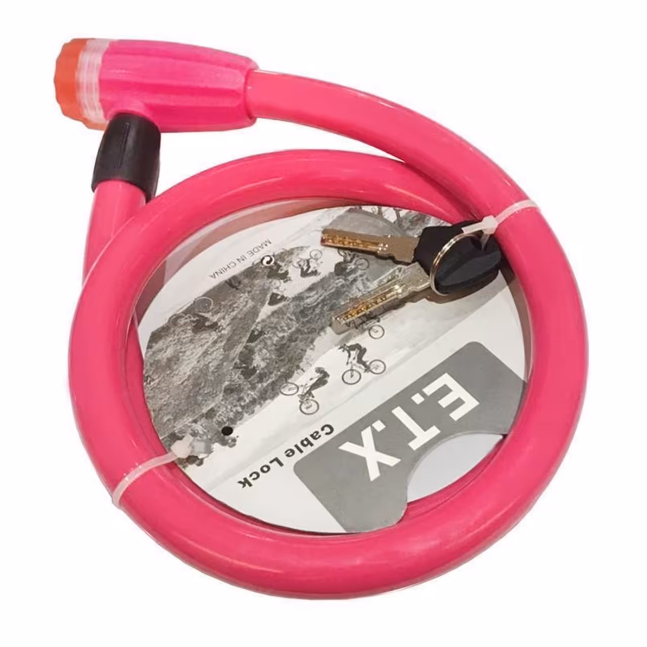 قفل دوچرخه E.T.X ضخیم 18×100 مدل 7157