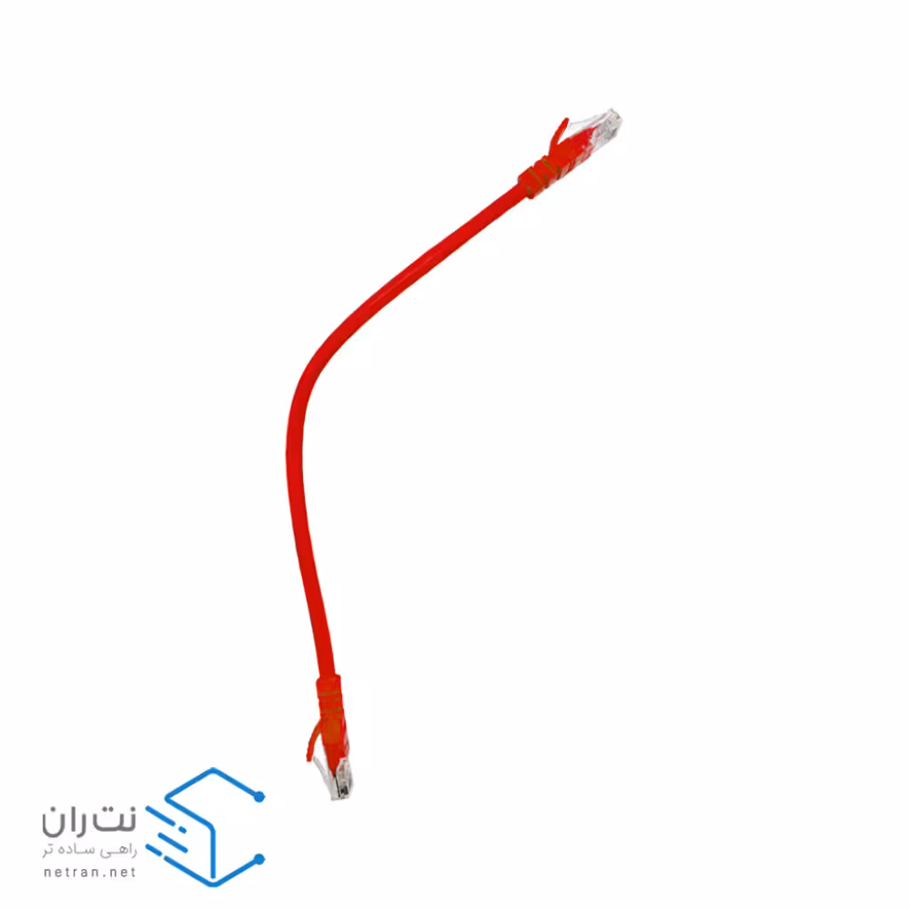قیمت و خرید پچ کورد لگراند Cat6 UTP با روکش PVC رنگ قرمز 30 سانتی متری | نت ران