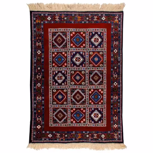فرش قشقایی دستبافت دو و نیم متری یلمه کد 990839
