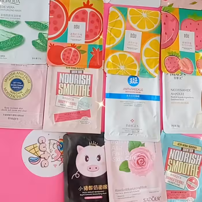 ماسک صورت.ماسک ورقه ای صورت. ماسک ورقه ای.