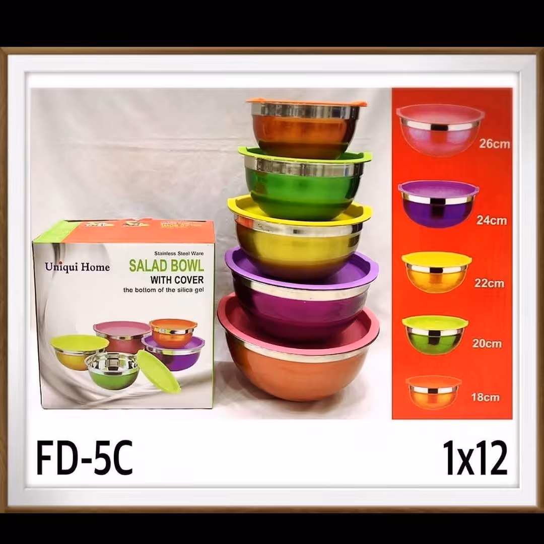 لگن رنگی و درب رنگی Unique
سایز 1820222426 سانت 
