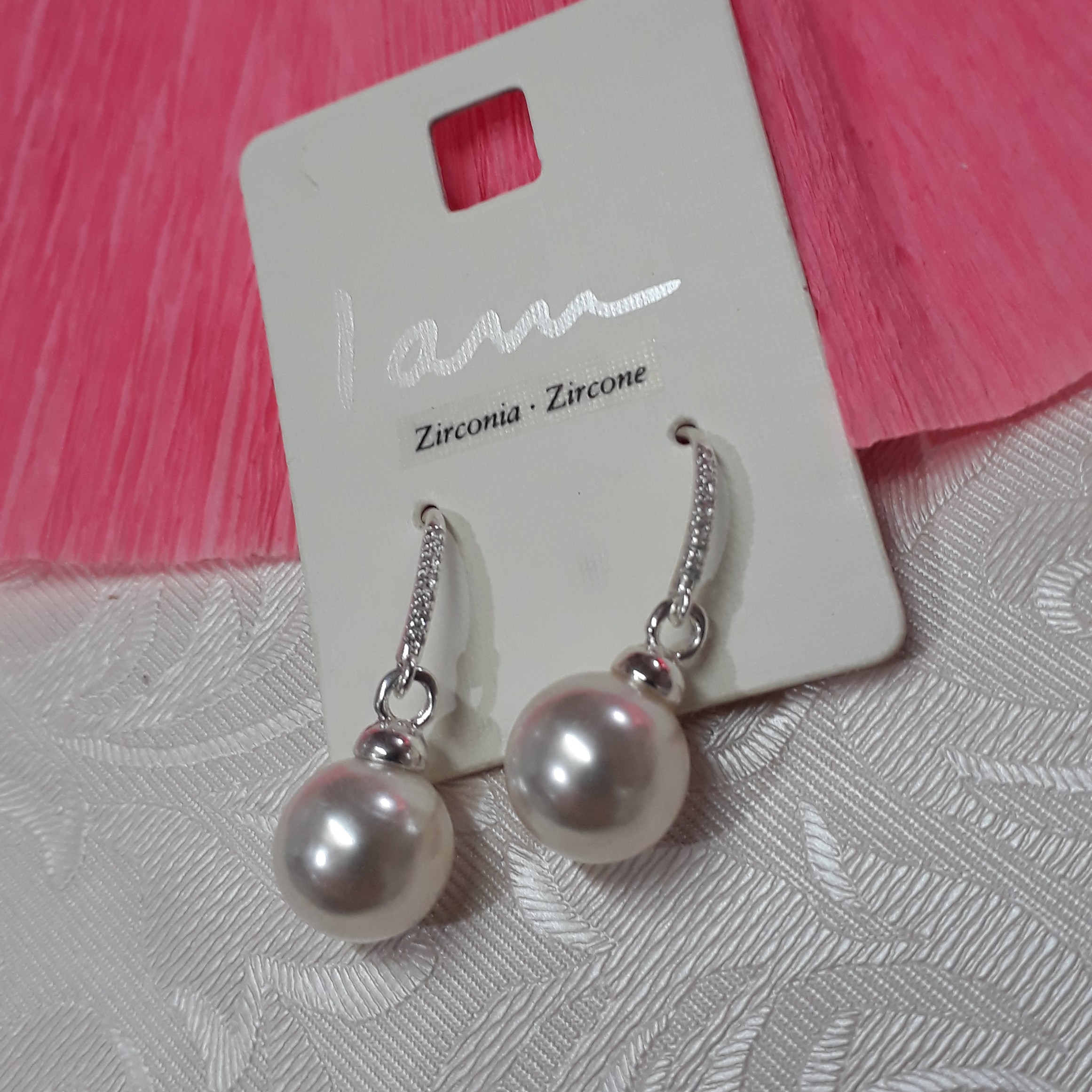 گوشواره مروارید کار شده 