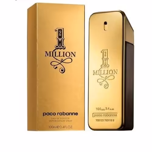 ادکلن وان میلیون مردانه 100 میل شمشی طلایی one million 1paco rabanne لیبل دار