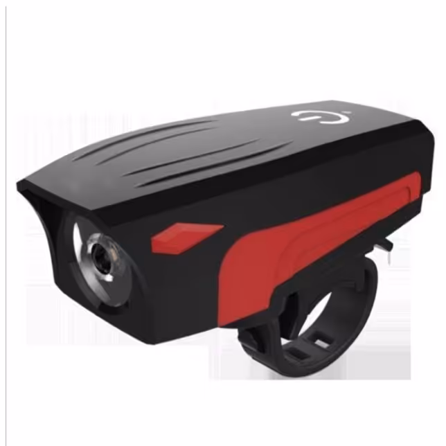 چراغ جلو دوچرخه شارژی به همراه بوق مدل AS-0909 فقط رنگ آبی موجود است 

