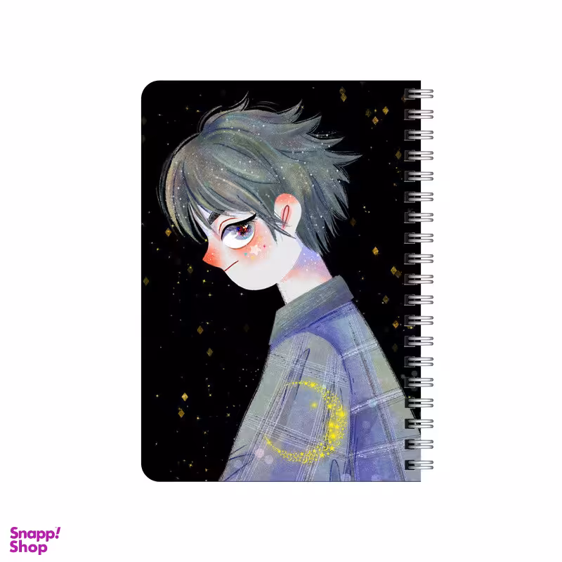 دفترچه یادداشت بامبیلیپ مدل چوبی طرح پسر و ماه کد 5216314