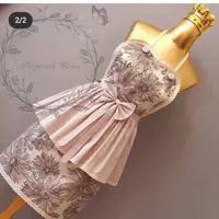 پیشبند آشپزخانه دو دامنه کتان نخ