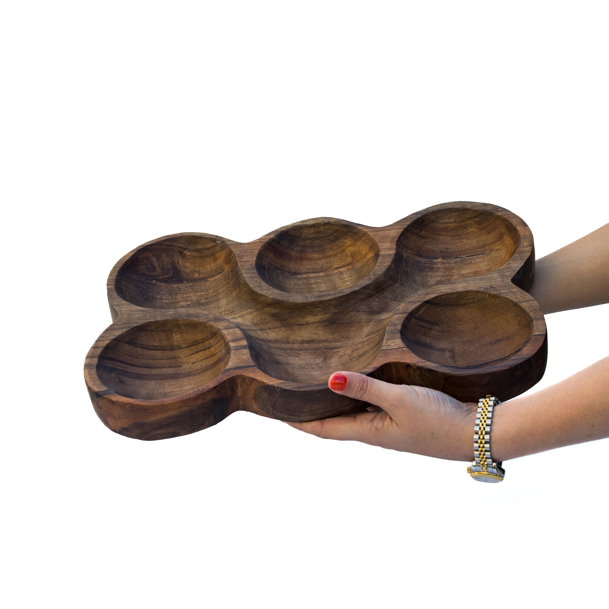 سینی چوبی طرح مرکب