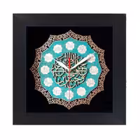 ساعت قرآنی معرق با چوب کیمیا طرح  کد TJ 020