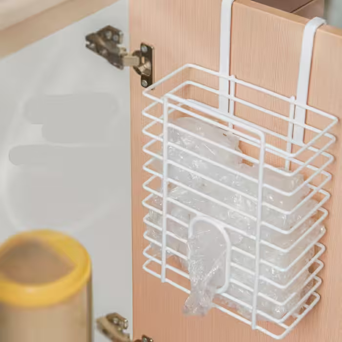 جانایلونی روکش پلاستیک سفید نظم دهنده کابینت غرفه نارنجی