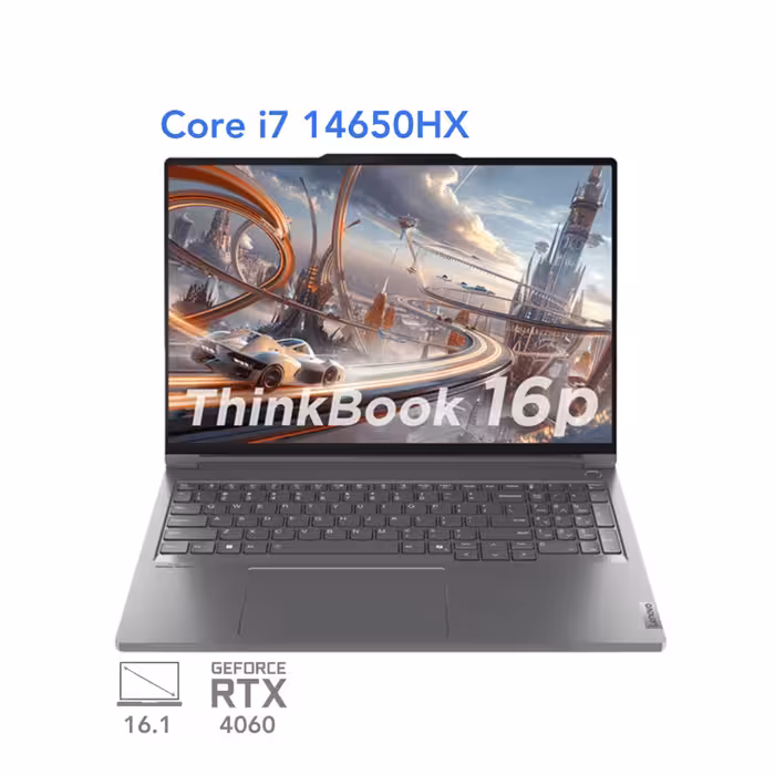 لپ تاپ لنوو تینک بوک 16p مدل Lenovo ThinkBook 16p Core i7 14650HX RTX4060 32G 1T 3.2K 165Hz 2024