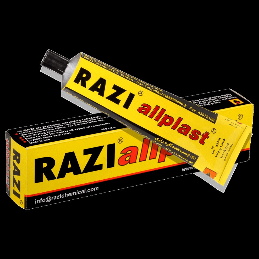 چسب رازی همه کاره 50سی سی مایع کارتن72عددی 