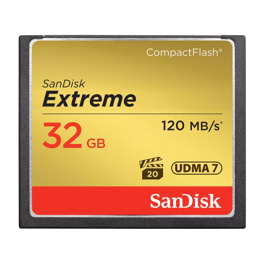 کارت حافظه سن دیسک Sandisk CF Extreme 32GB / 120 (MB/s) – 800X