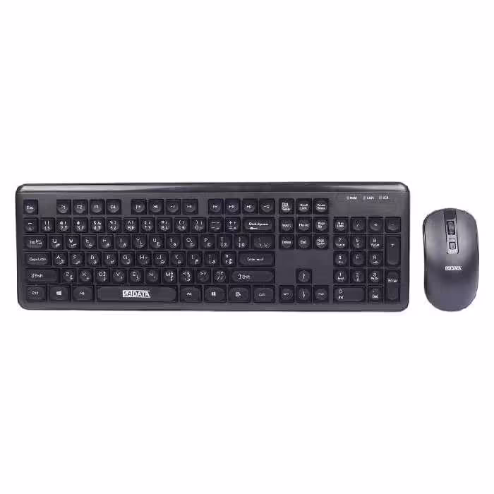 کیبورد و ماوس بی سیم سادیتا مدل SKM-3403SADATA SKM-3403 Wireless Wired Keyboard And Mouse