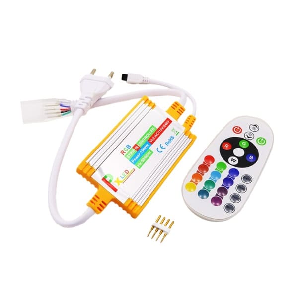 ریموت کنترل ریسه RGB فلزی 16 رنگ 220 ولت