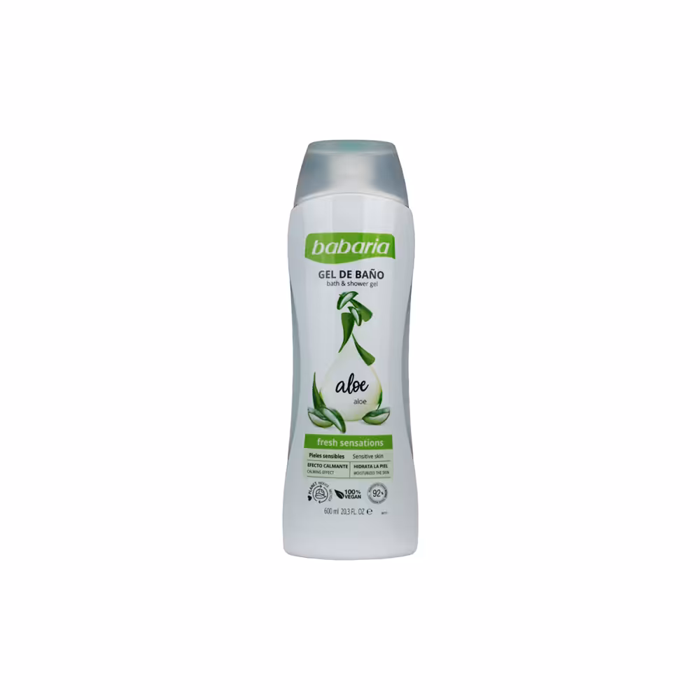 شامپو بدن باباریا مدل Aloe حجم 600 میلی لیتر - فروشگاه تخصصی محصولات پوست و مو تیراژه