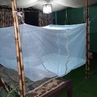 پشه بند حریر کفه دار  برند خوشنام هگمتان مخصوص دو نفر