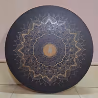 دف خورشید شب (کمانه غوغا مدرن)(سبک)(خوش صدا)(چوب یک تکه مقاوم و سبک)(ارسال رایگان و سریع)(طرح زیبای خورشید