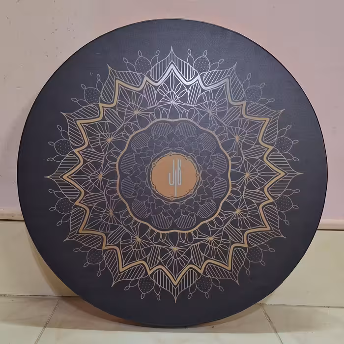 دف خورشید شب (کمانه غوغا مدرن)(سبک)(خوش صدا)(چوب یک تکه مقاوم و سبک)(ارسال رایگان و سریع)(طرح زیبای خورشید