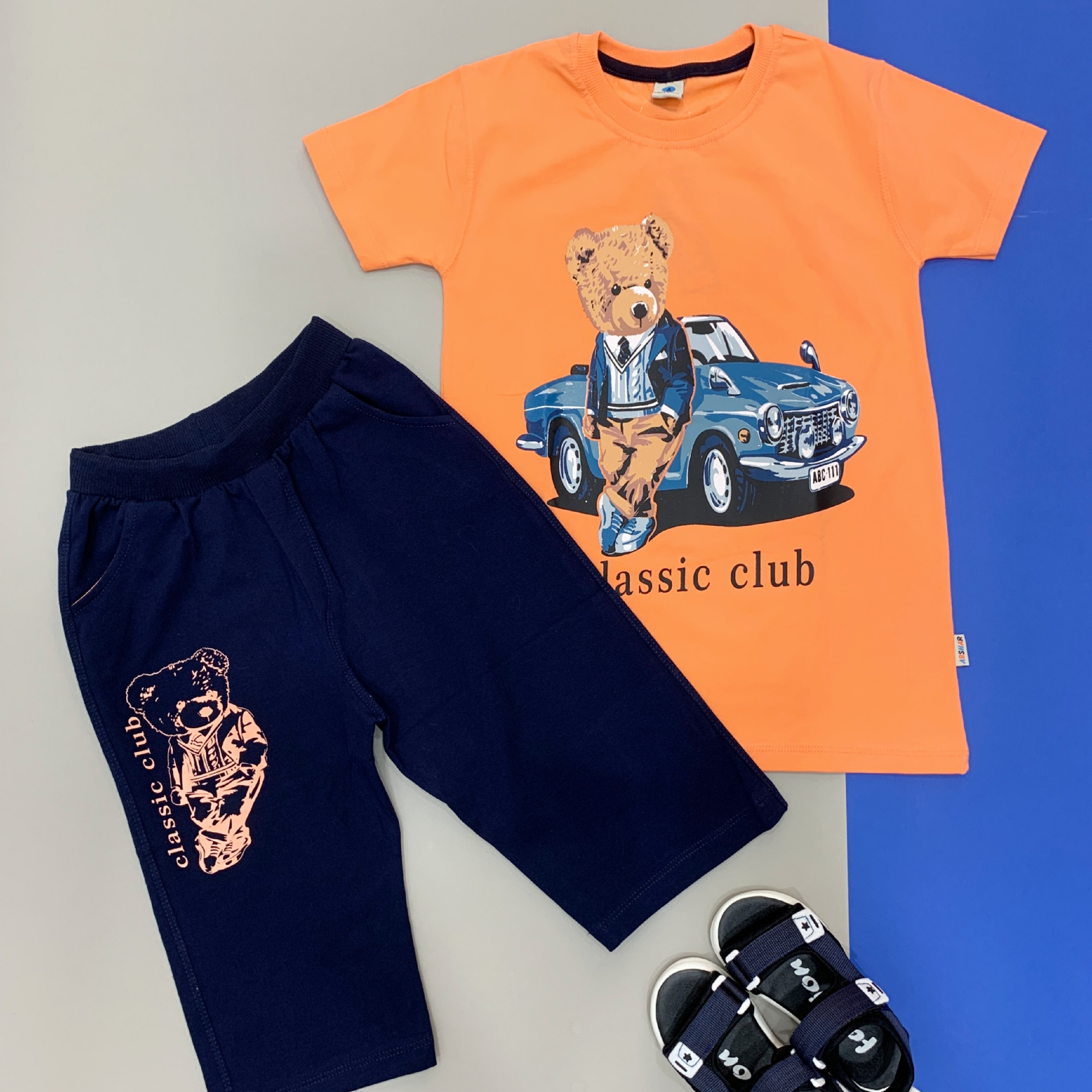 لباس بچه گانه نخی سایز 55