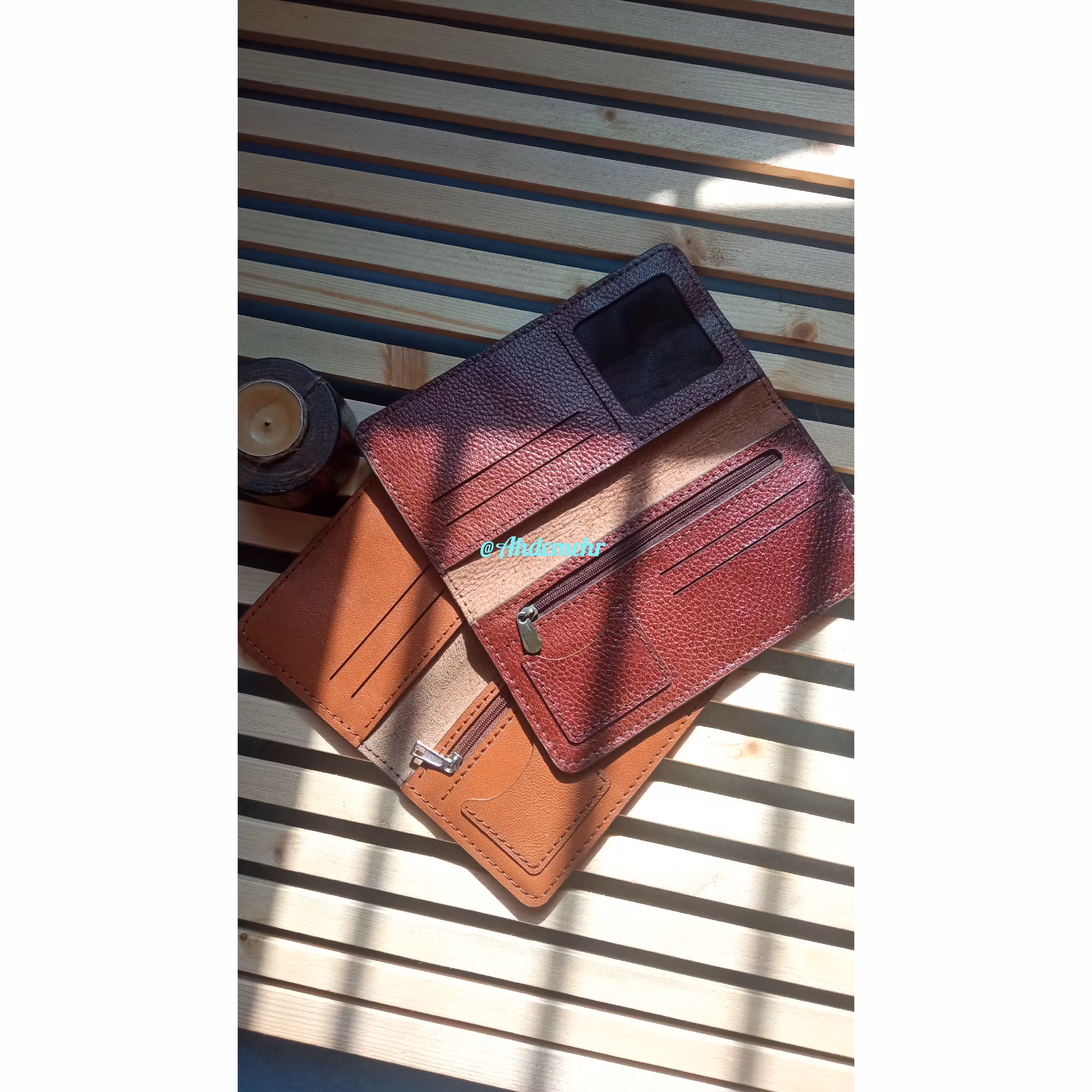 کیف پول چرم طبیعی کد،NL0018