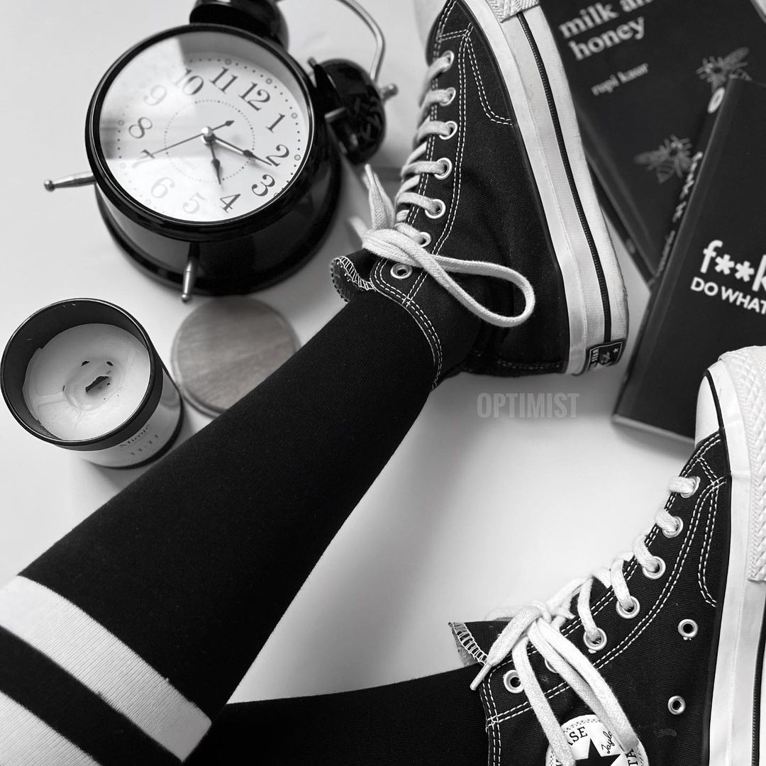 جوراب زیرزانو دو خطی مشکی نخ پنبه فری سایز