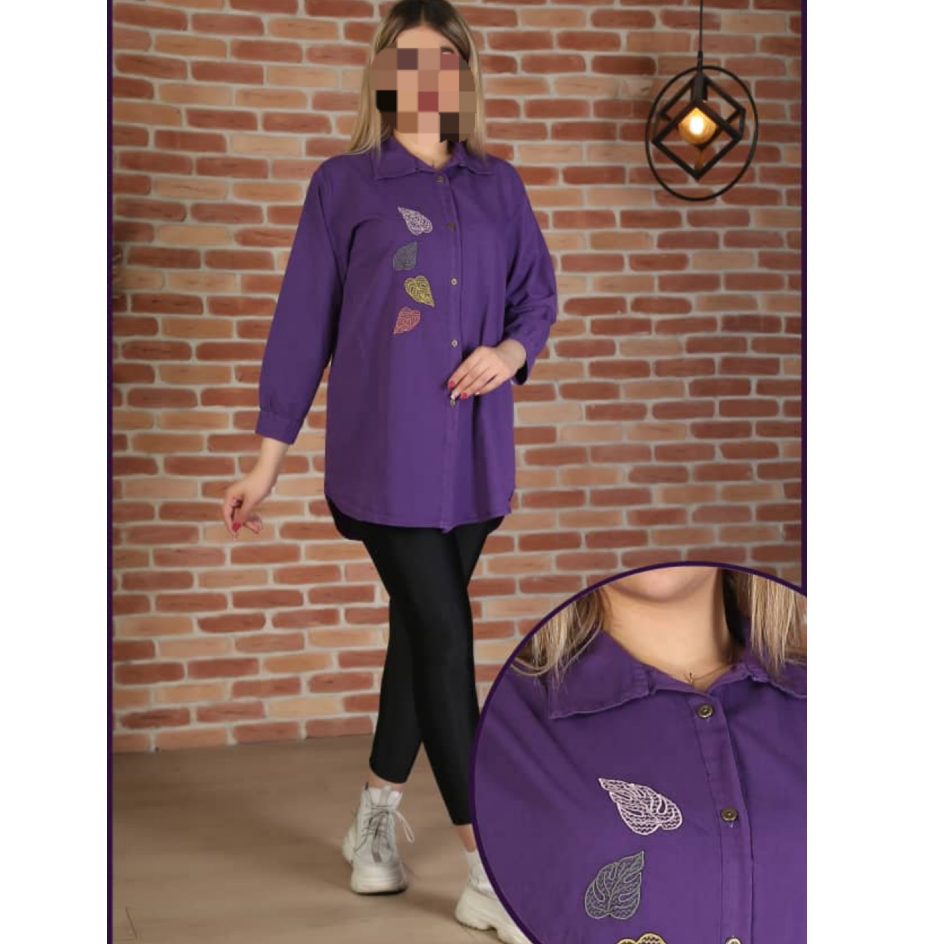 تونیک مانتوی گلدوزی لنین
