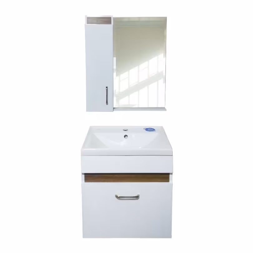 ست کابینت روشویی دیواری به همراه آینه باکس