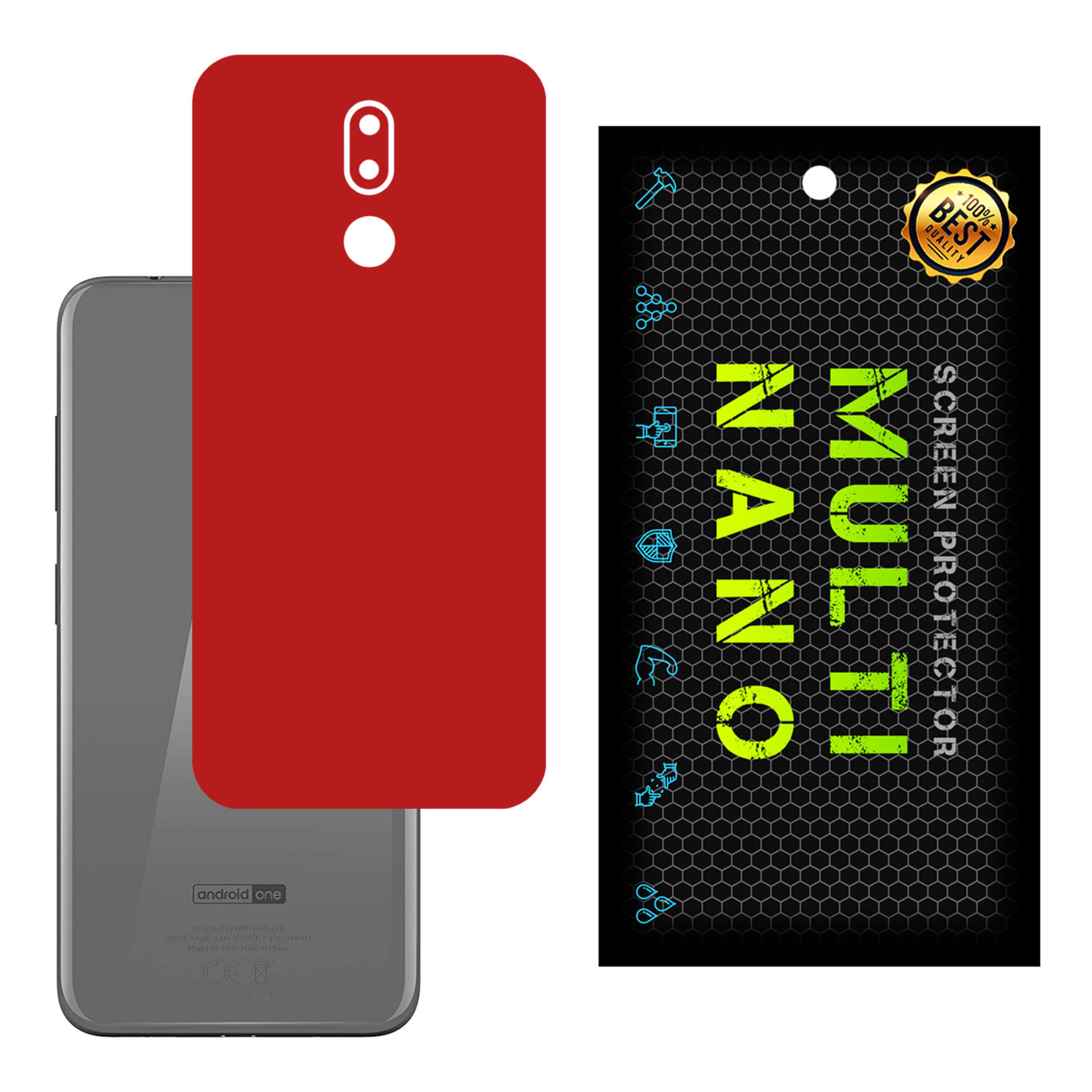برچسب پوششی MultiNano مدل X-F1M-Red برای پشت موبایل   Nokia 3.2  