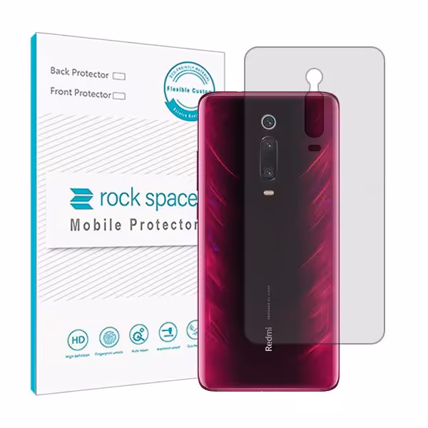 گلس محافظ پشت گوشی شیائومی Redmi K20 Pro مدل نانو هیدروژل شفاف برند راک اسپیس کد566S