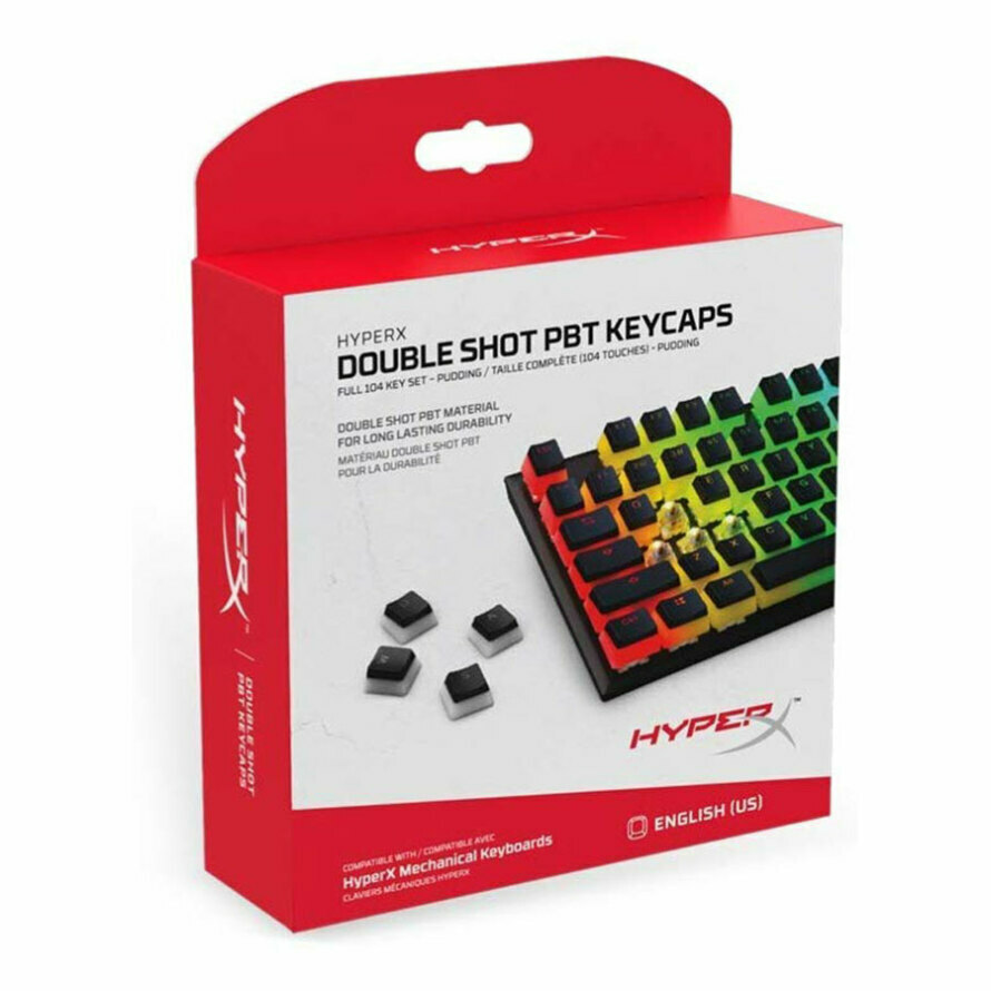 مجموعه کامل کلید کیبورد هایپرایکس Double Shot PBT Keycaps