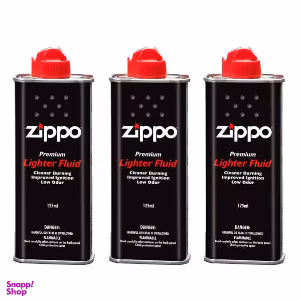 بنزین فندک زیپو مدل 125ML بسته 3 عددی