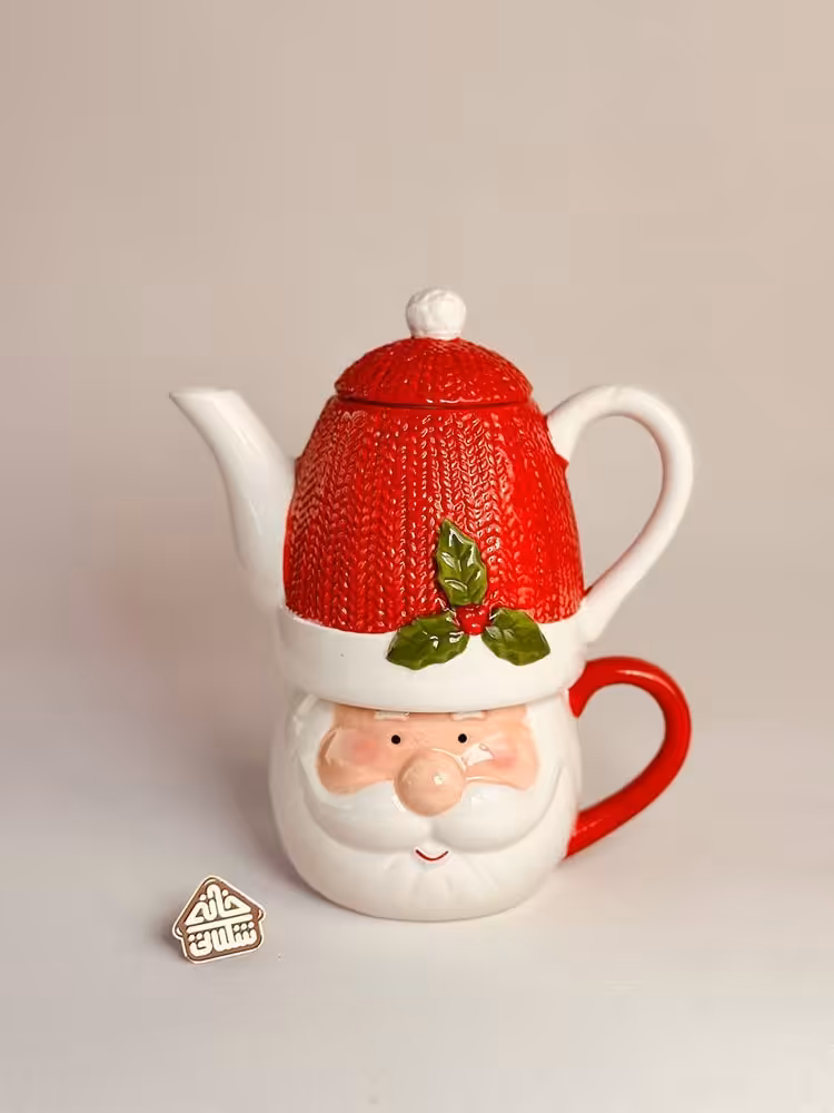 ست قوری و ماگ بابانوئل کد002334