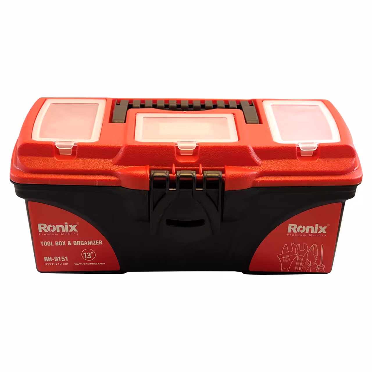 جعبه ابزار پلاستیکی 13 اینچ ساخت ایران رونیکس مدل RH-9151