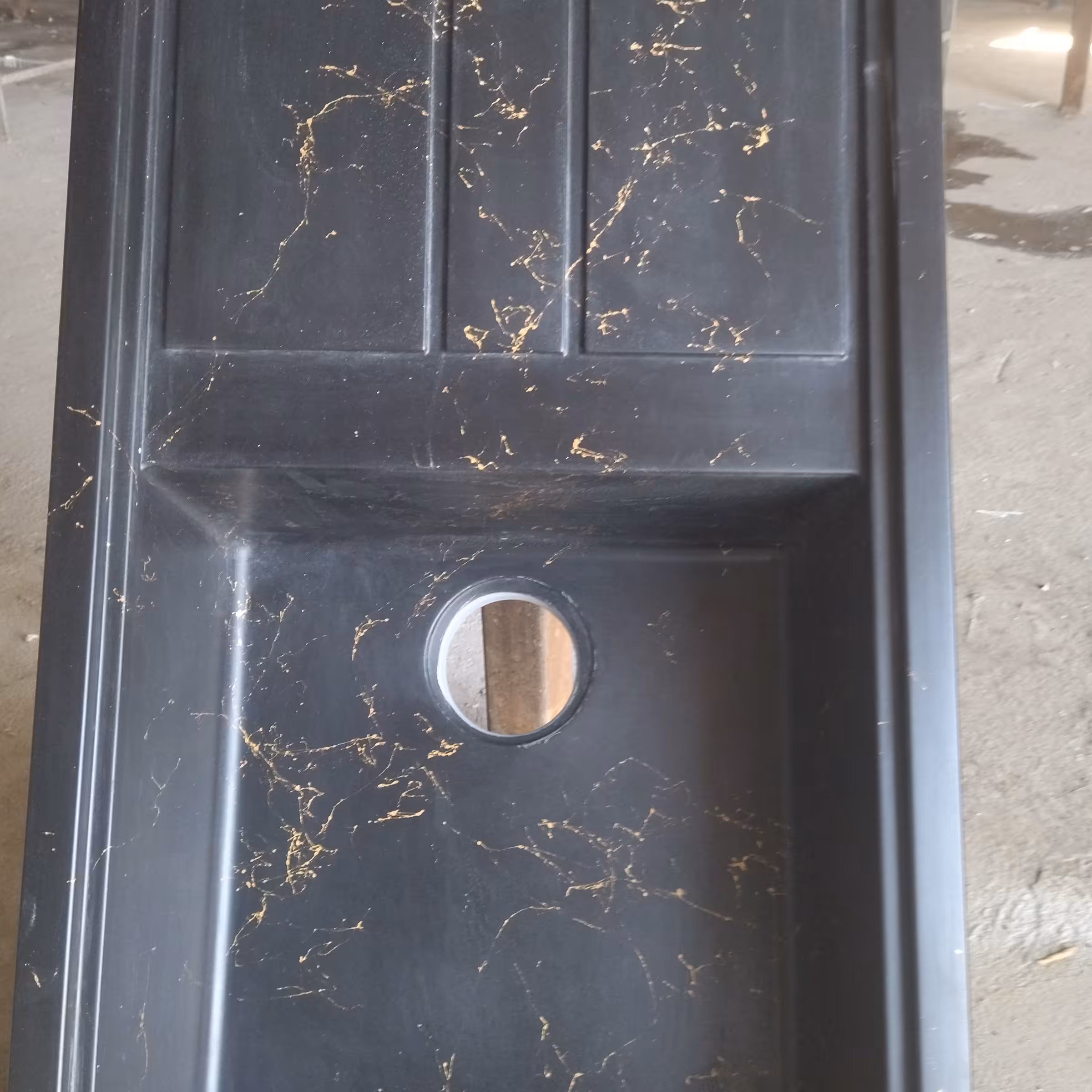 سینک گرانیتی تک لگن  سینی دار 