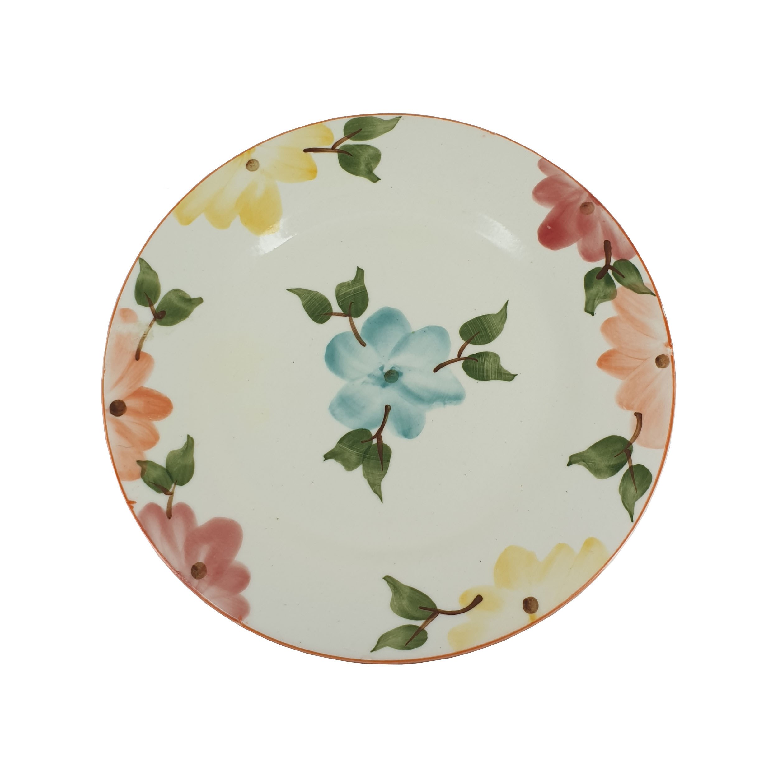 بشقاب سرامیکی مدل پلو خوری طرح بهار گل ها