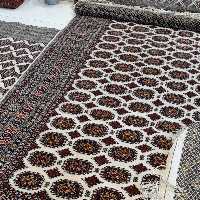 فرش دستبافت 9 متری اعلا پشم درجه یک ترکمن جفت موجود ارسال رایگان 