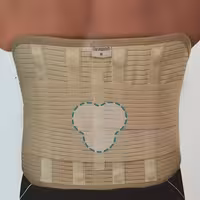 کمربند طبی چهارفنره پارچه‌ای درمان طب هانی 