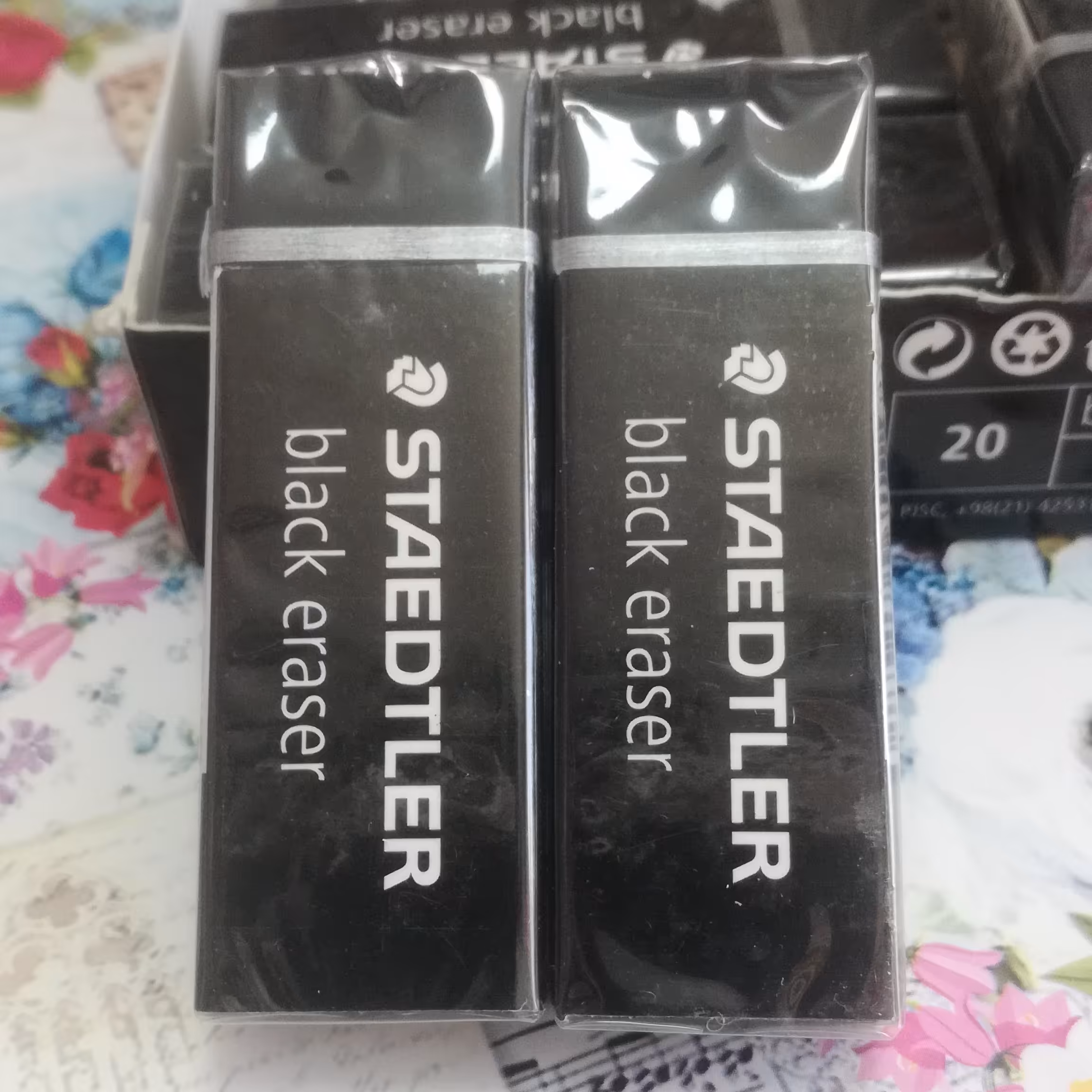 پاک کن استدلر مشکی سایز بزرگ ،پاک کن، پاک کن مشکی، یک عددی