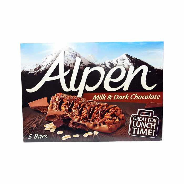 شکلات بار رژیمی شیر و شکلات تلخ آلپن - Alpen