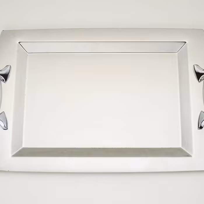 سینی استیل مستطیل مدل النا