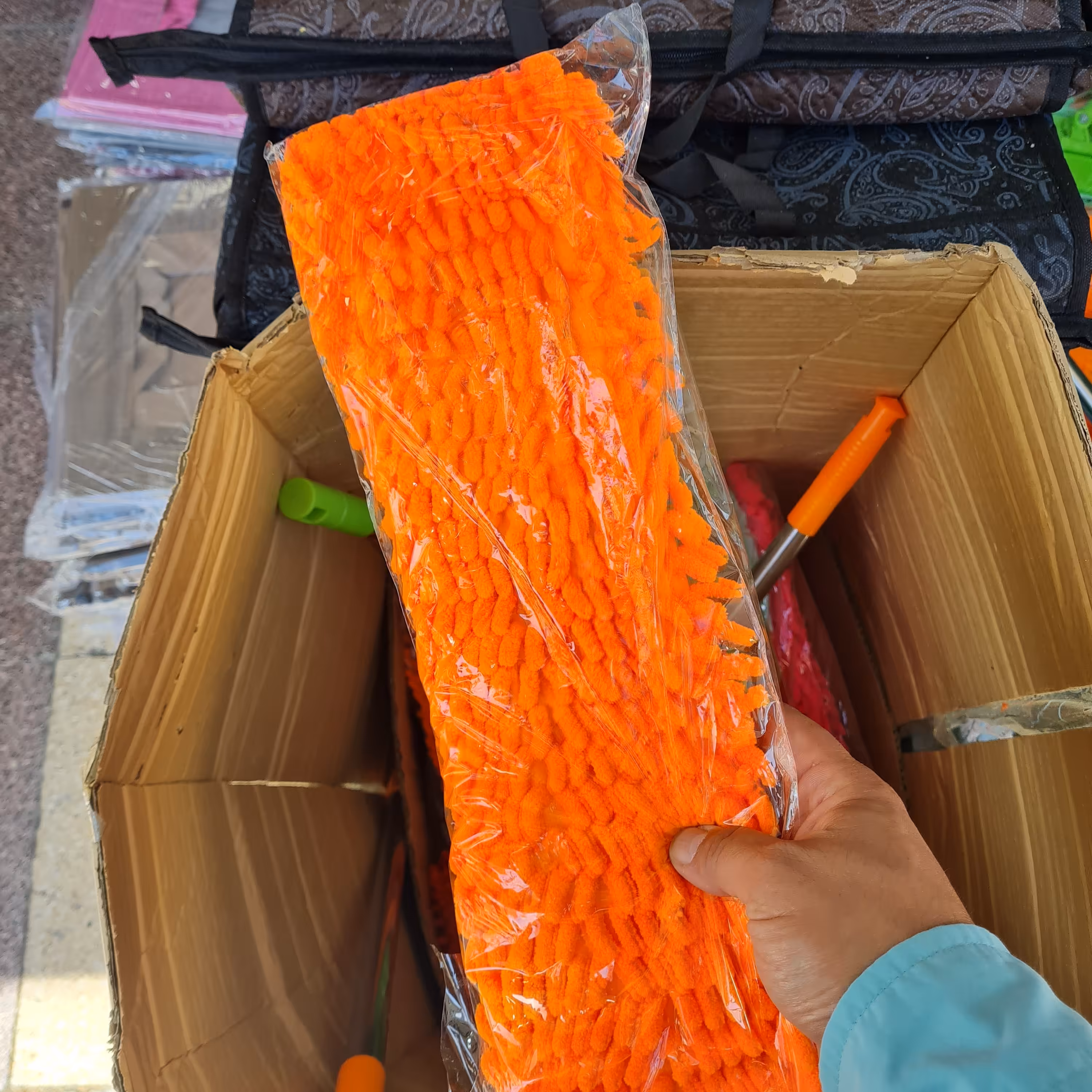 تی ماکارونی طی ماکارانی درجه یک خارجی  با دسته تلسکوپی به همراه دسته 110 سانتی 