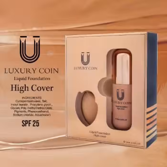 کرم پودر لاکچری کوین همراه با پد شماره555