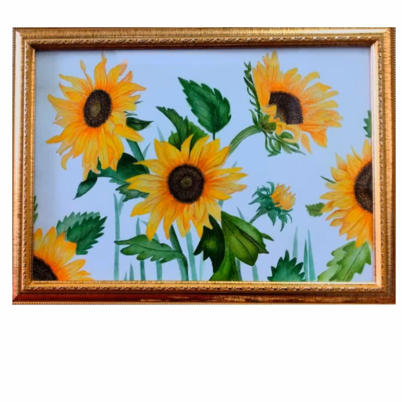 تابلوی نقاشی طبیعت ،اندازه 30در50 خلاقیت با آبرنگ 