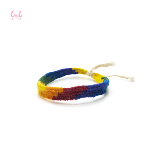 دستبند طرح قشقایی مدل رنگین