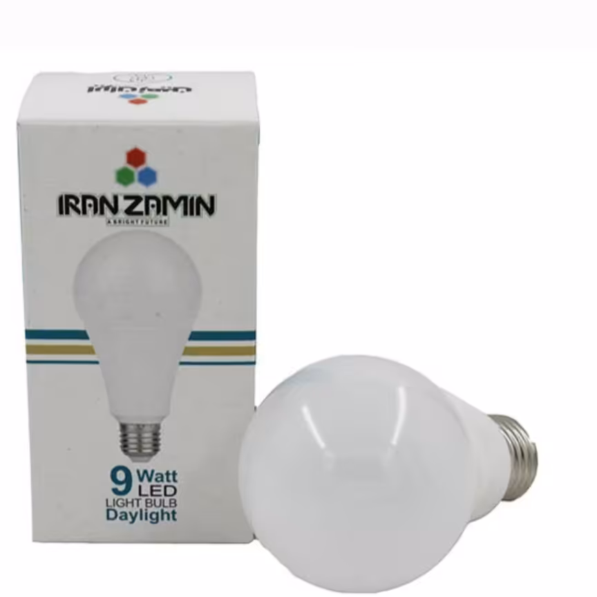 لامپ کم مصرف ال ای دی 9 وات ایران زمین