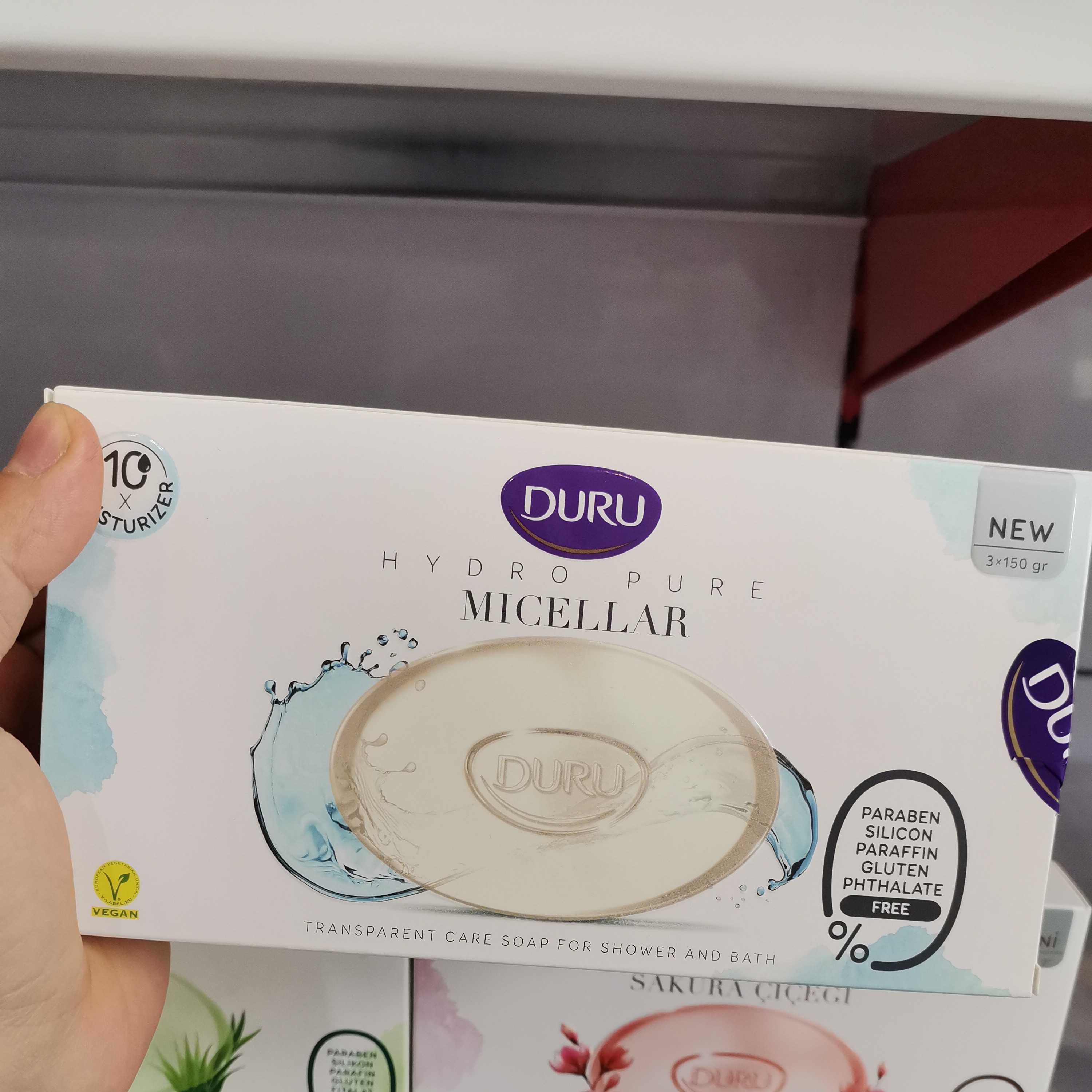 صابون آبرسان دورو مدل Micellar وزن 150 گرم بسته 3 عددی