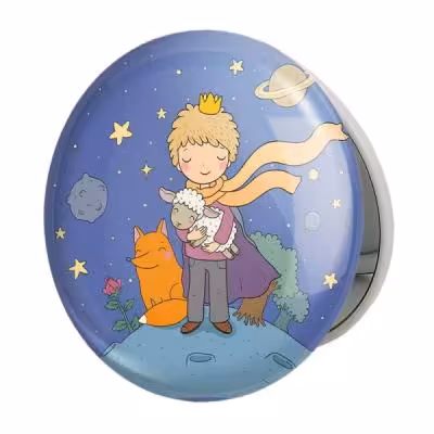 آینه جیبی خندالو طرح شازده کوچولو مدل تاشو کد 25768