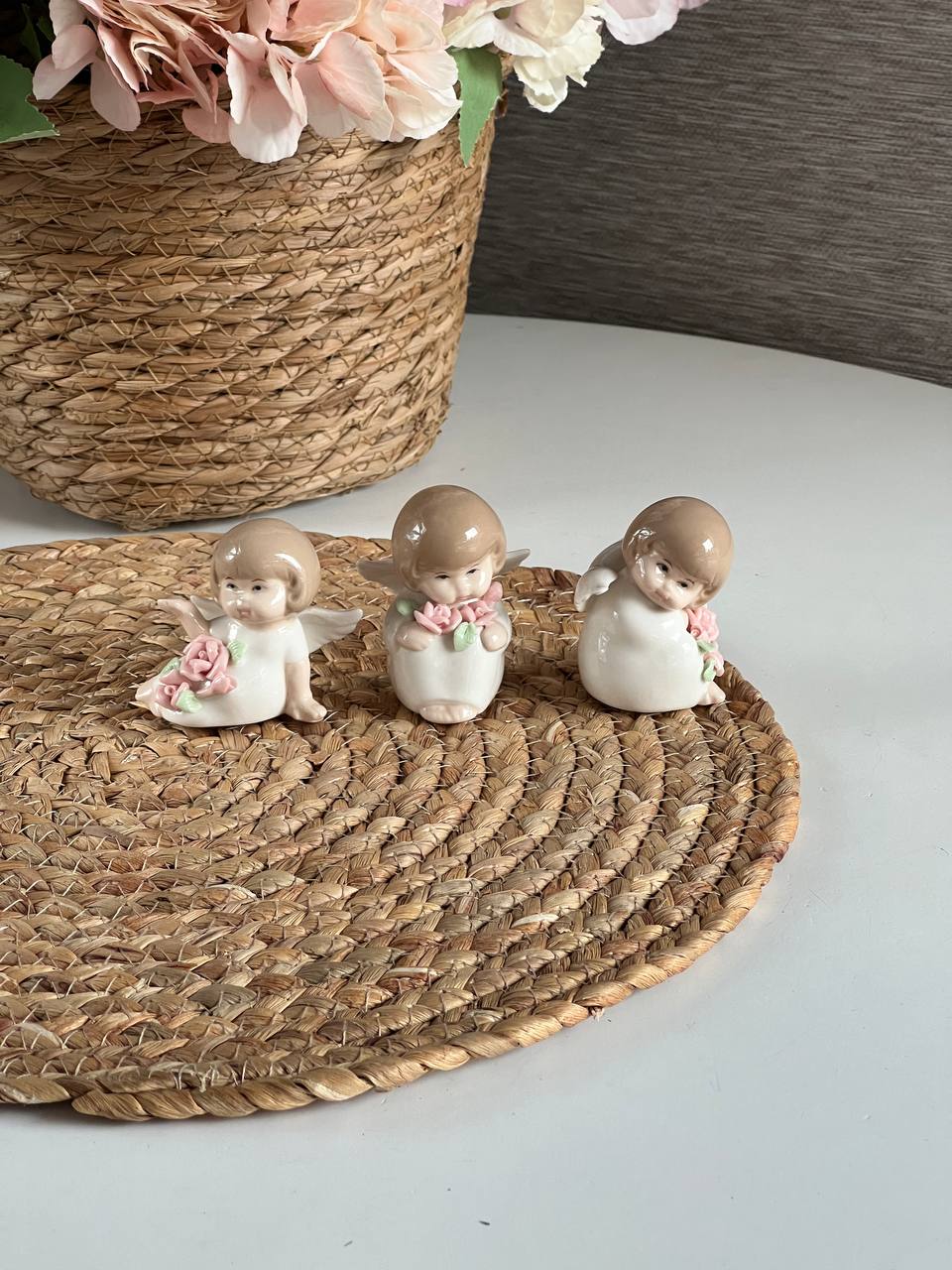 مجسمه دکوری 3 عددی فرشته