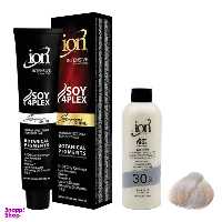 رنگ مو آیون (Ion) شماره 101 حجم 120 میلی‌لیتر رنگ بلوند دودی پلاتینه + اکسیدان نه درصدی حجم 180 میلی‌لیتر