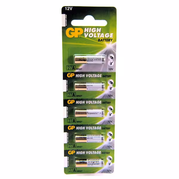 باتری 27A جی پی مدل Super Alkaline بسته 5 عددی  